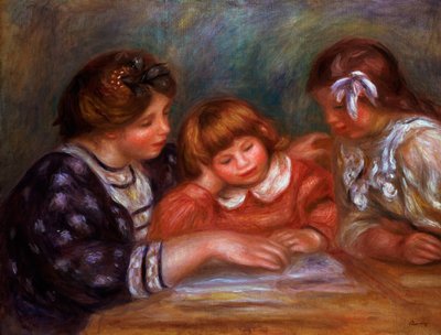 The Lesson by Pierre Auguste Renoir